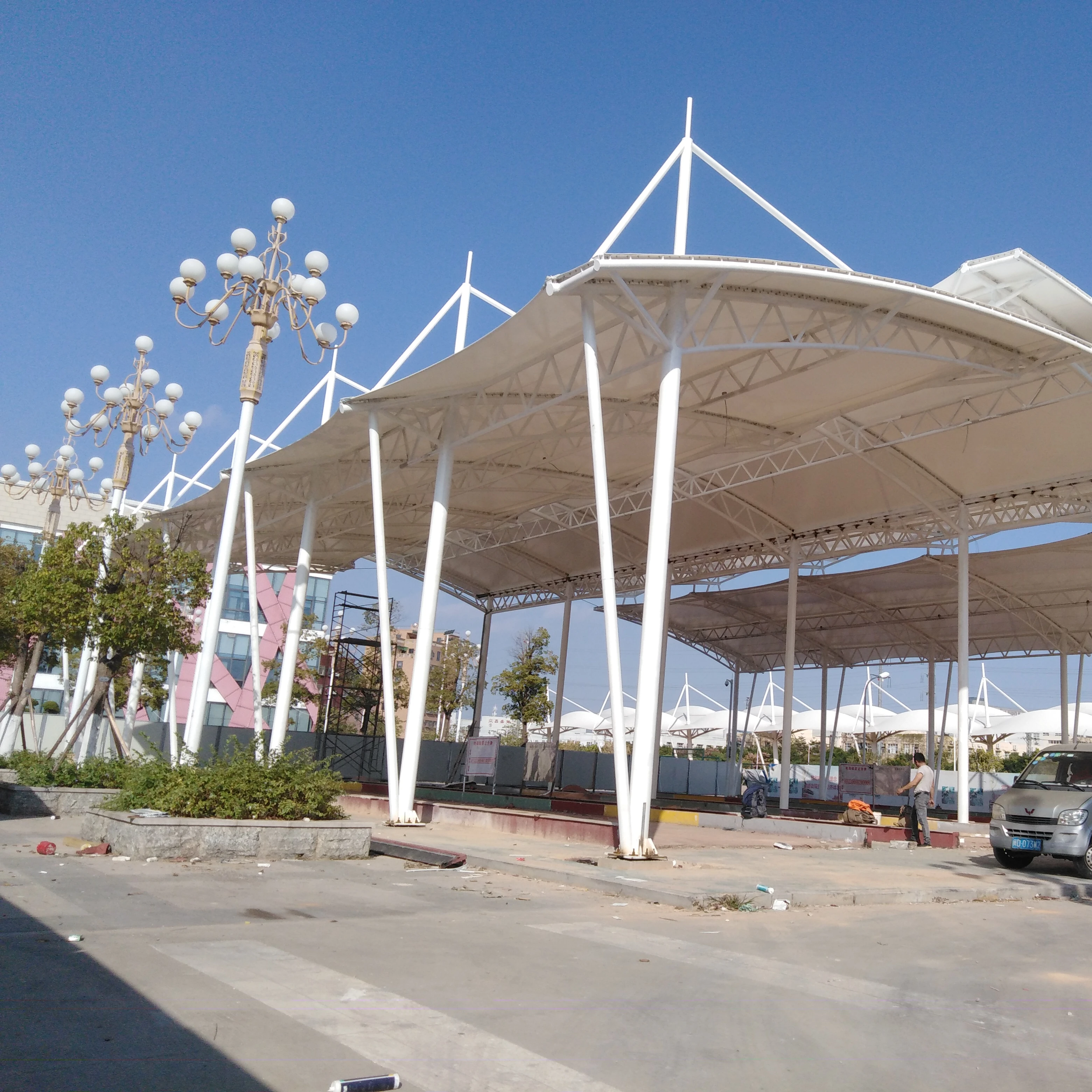 Customised PVDF Fabric Membrane Structure Canopy Roof For Sports Facilities