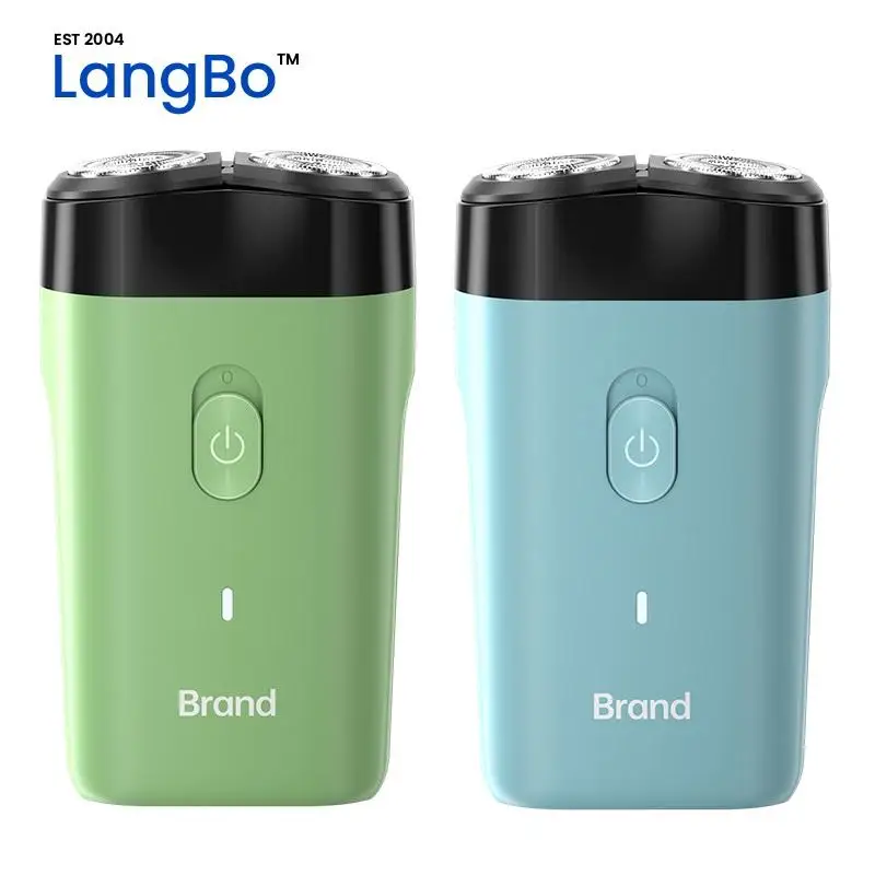 2024 Mini IPX6 Travel Shaver Portable Twin Magnetic Cutter Blade USB Powered Safety Feature Custom Logo for Men