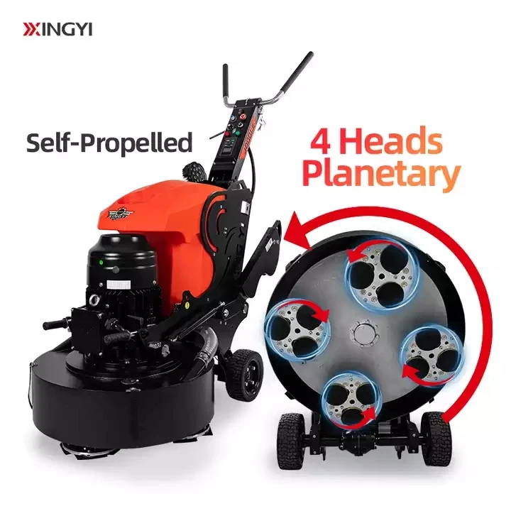 Self-Propelled High Quality Terrazzo Diamond Electric Planetary Epoxy Large Cement Concrete Floor Grinder