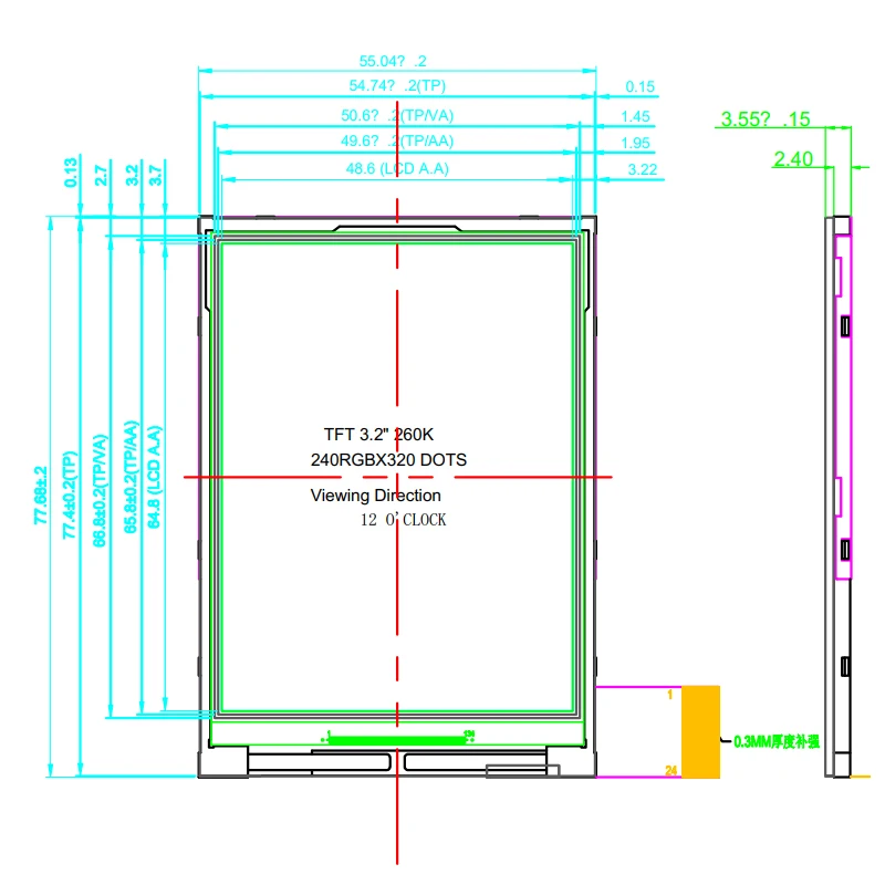 ЖК-дисплей 3 2 дюймов 320x240 ST7789V/ILI9341 Драйвер IC TFT lcd цифровой модуль