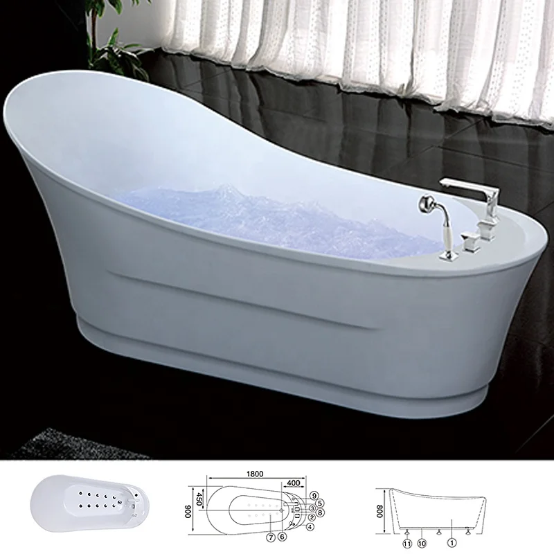 Common Simple Ceramic Bath Tub