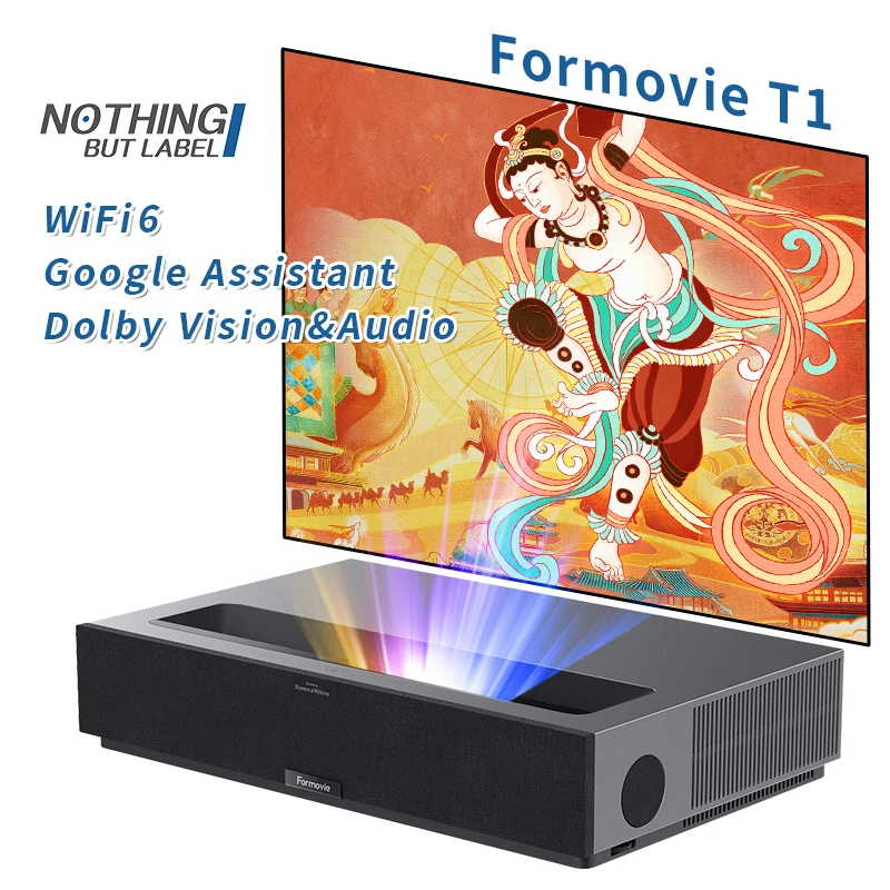 Formovie T1 глобальная версия 2800 Ansi люмен Ust проектор домашний кинотеатр Projetor Dlp сверхвысокой четкости 4K Ultra Short Throw