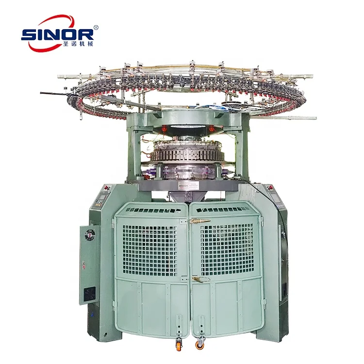 Double Jersey Textile Parka Raccoon And Mink Fabric Circular Knitting Machine