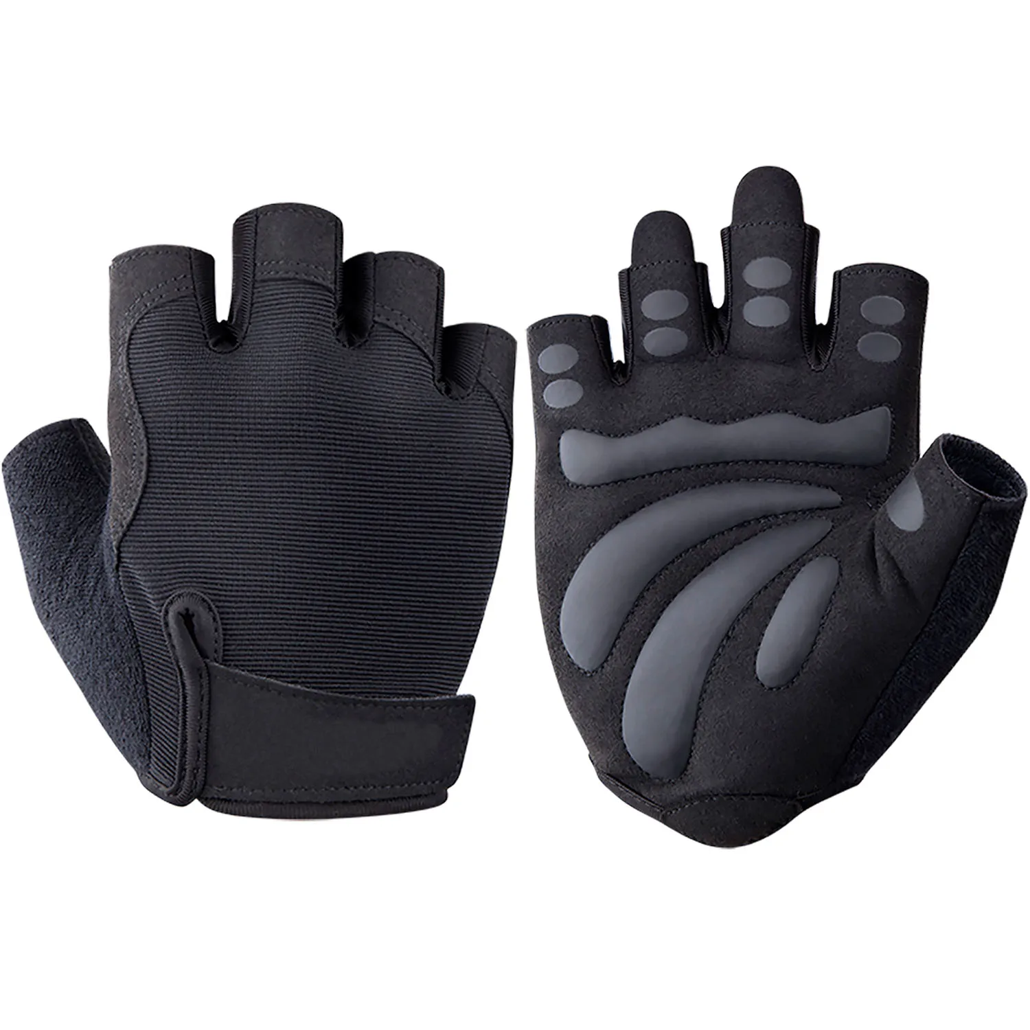 
New Style Men Leather Microfiber Nylon Sport Gloves Gym Weight Lifting 
