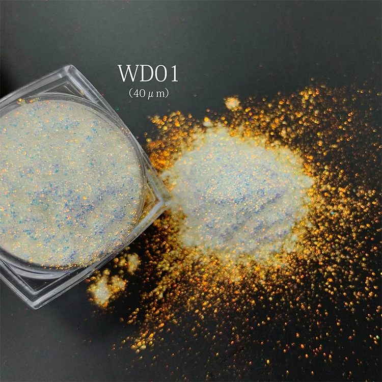 Feishi хит продаж! 5 видов цветов кружевные шелковые трусики перламутрового оттенка гелевые прозрачные волшебное зеркало нейл-арта порошок пигмент