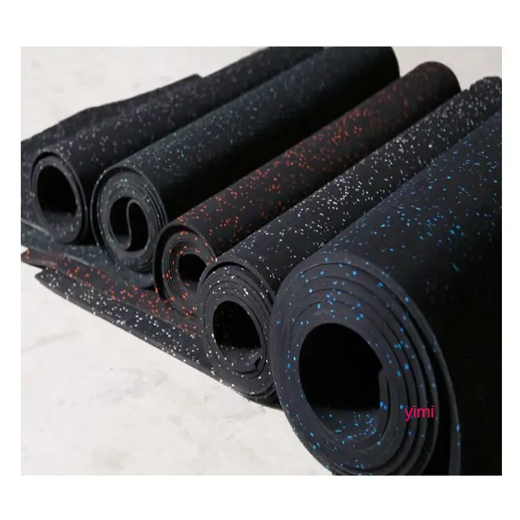 Commercial Any Length 1 1.25  1.5 M Width Custom  Gym Rubber Floor Mat Roll