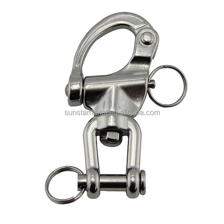 76mm quick release buckle Stainless steel marine grade swivel snap shackles