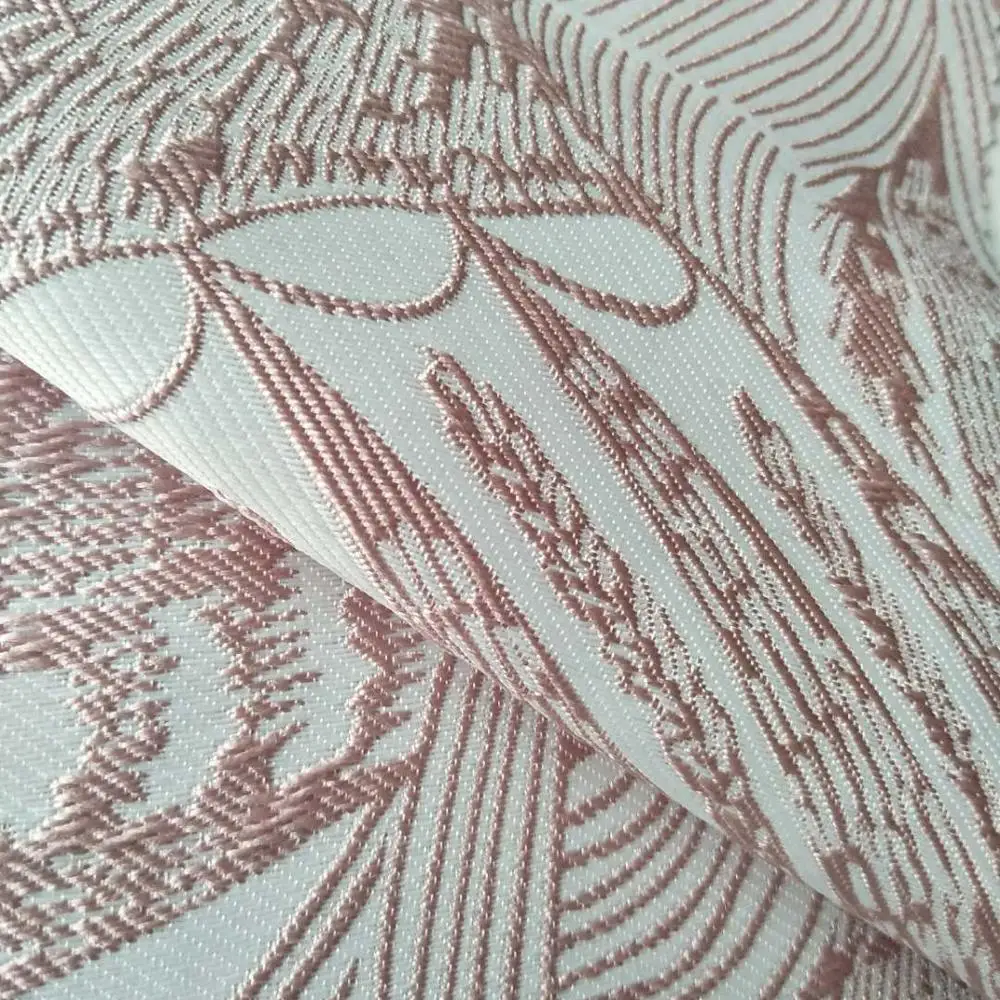 FACTORY SALES NEW DESIGN BROCADE JACQUARD 100%P FABRIC FOR AUTUMN