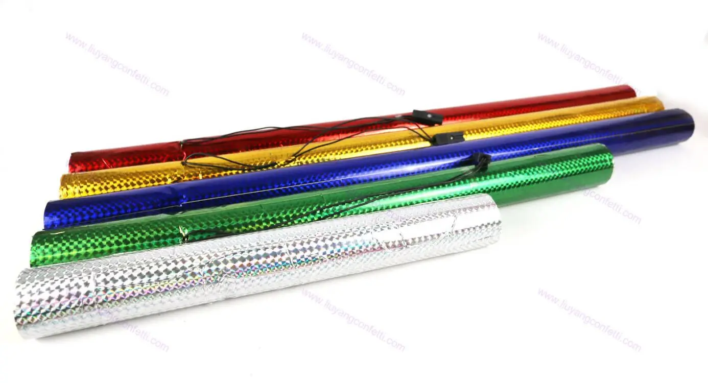 High Quality Factory 80cm Fireproof Paper Christmas streamer Wedding Electric Shooter Confetti Cannon Party Popper