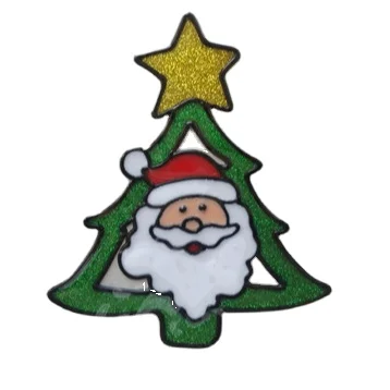 
Китайские фабричные оптовые милые рождественские аниме печатные перфорированные оконные стеклянные наклейки 