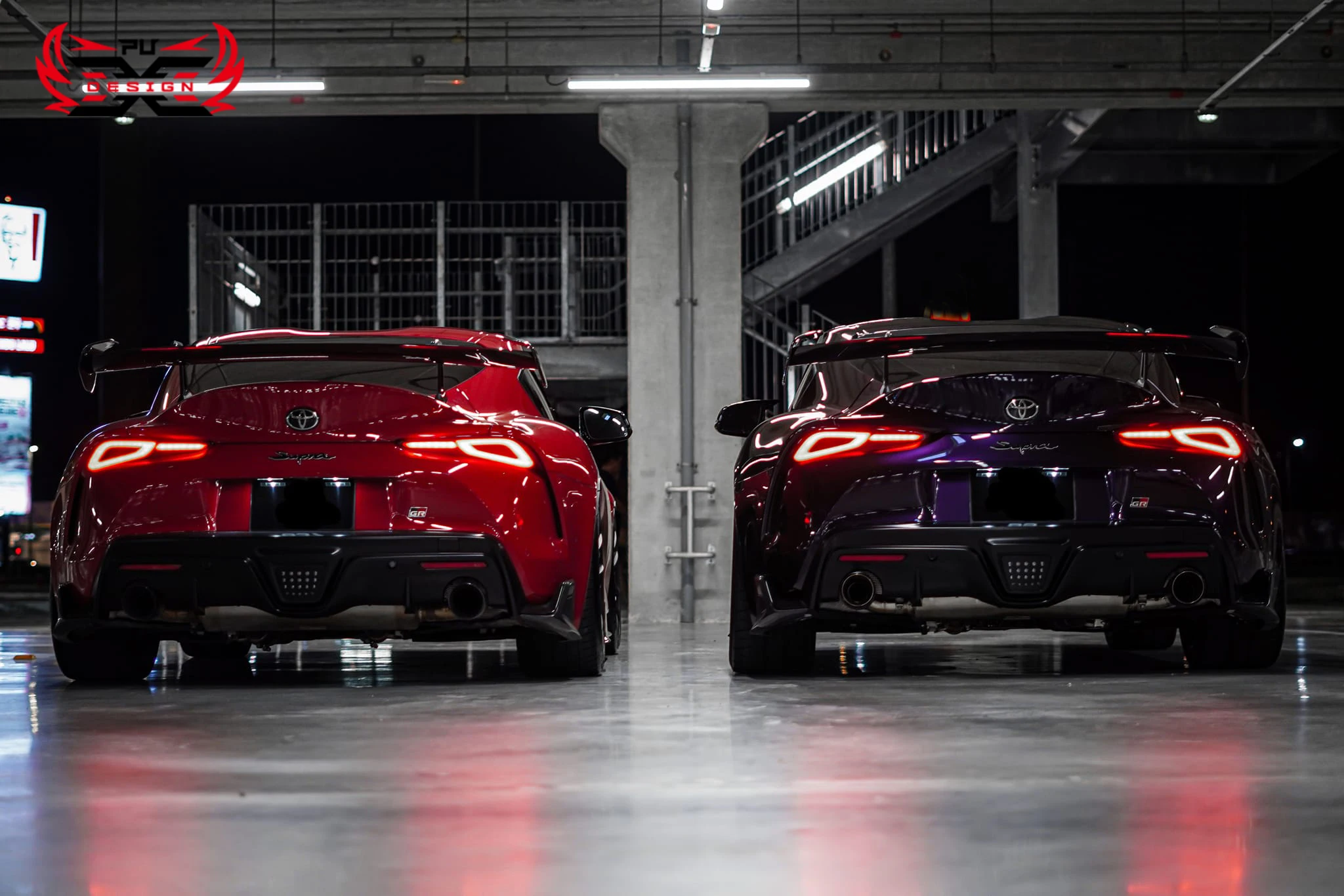 Carbon Fiber Supra A90 A-D Style Swan Neck Wing for Toyota Supra GR MK5 A90 A91 Trunk Spoiler Splitter Aerodynamic Kit