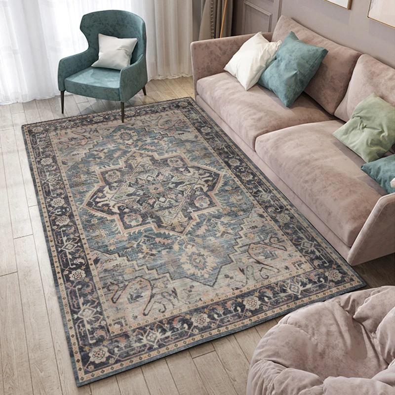 Винтажный Модный персидский стильный ковер модный дизайн Интерьер пол супер впитывающий легко чистящий