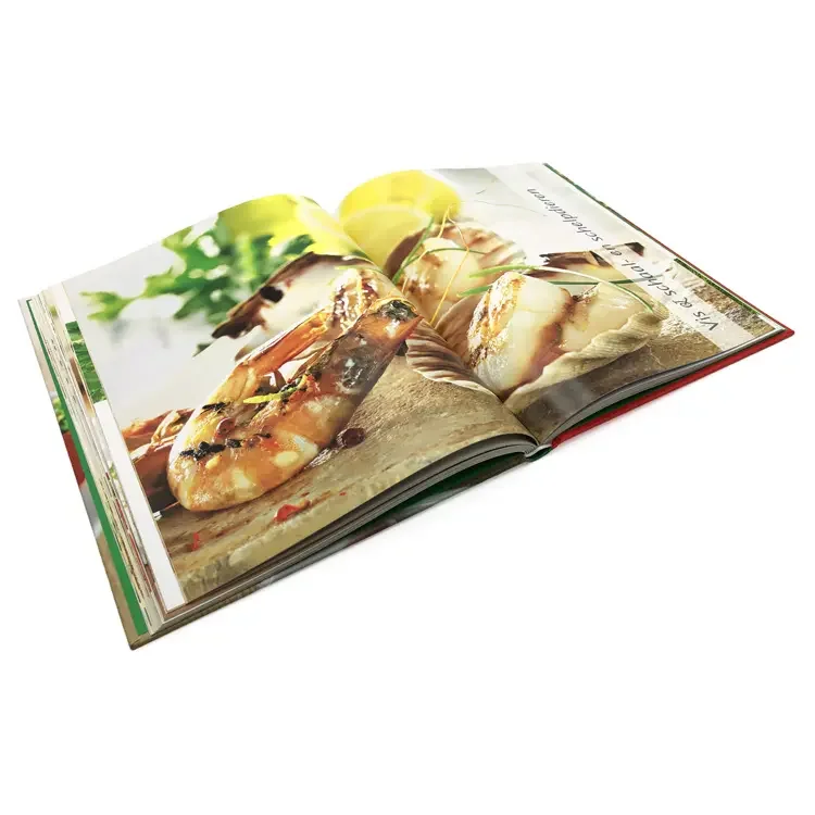 Professional Manufacturer Cook Book home decor flexography Print Custom Book Printing Hardcover Hard Cover print book