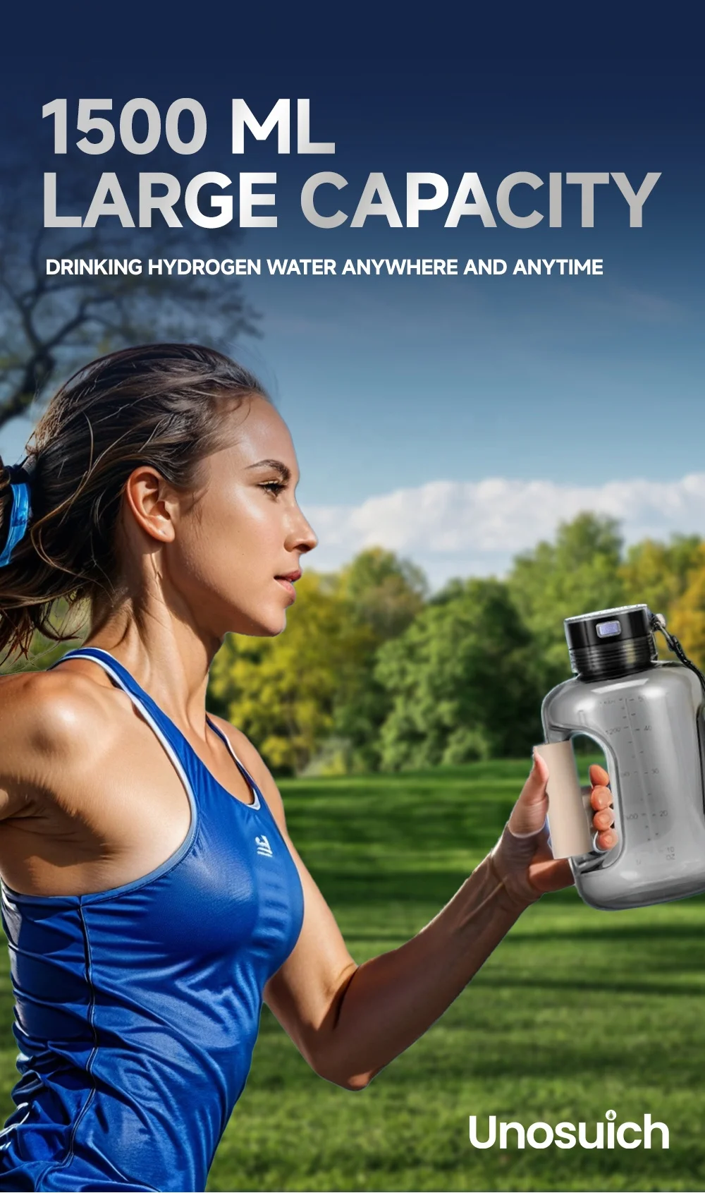 New Electric Hydrogen-rich Water Generator Maker Machine Water Cup Kettle Water Hydrogen Bottle