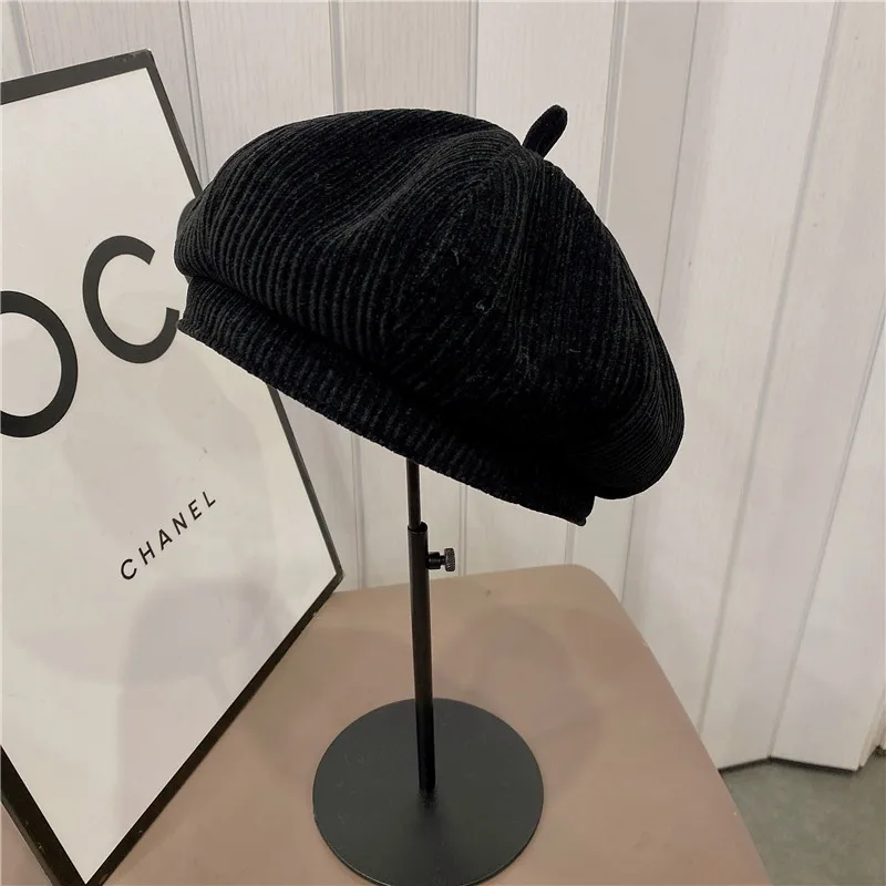 Baker Boy Military  Hat Women Octagonal Navy Berets Hats Peaked Cap