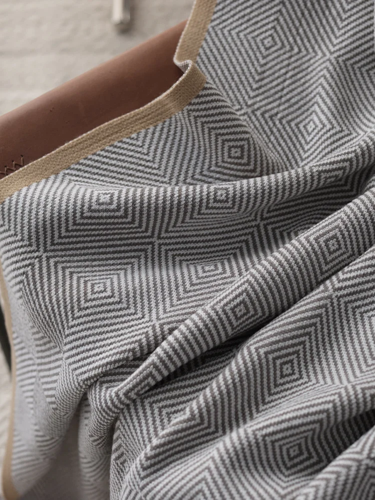 Custom Cotton Knitted Air Blanket High Quality Throw Custom Tassel Cooling Blanket for Home Car Office cool blanket