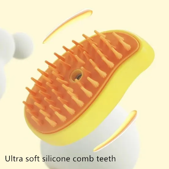 Hot Selling Cat Steam Brush Steamy Dog Brush 3 In 1 Electric Spray Cat Hair Brushes For Massage Pet Grooming Comb Hair
