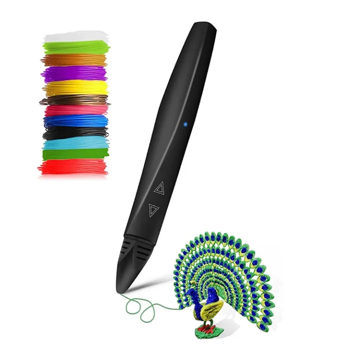 High quality mini AC/DC adapter Mirco USB charge low temp 3d kids education toy printing machine PCL 3d pen with touch screen