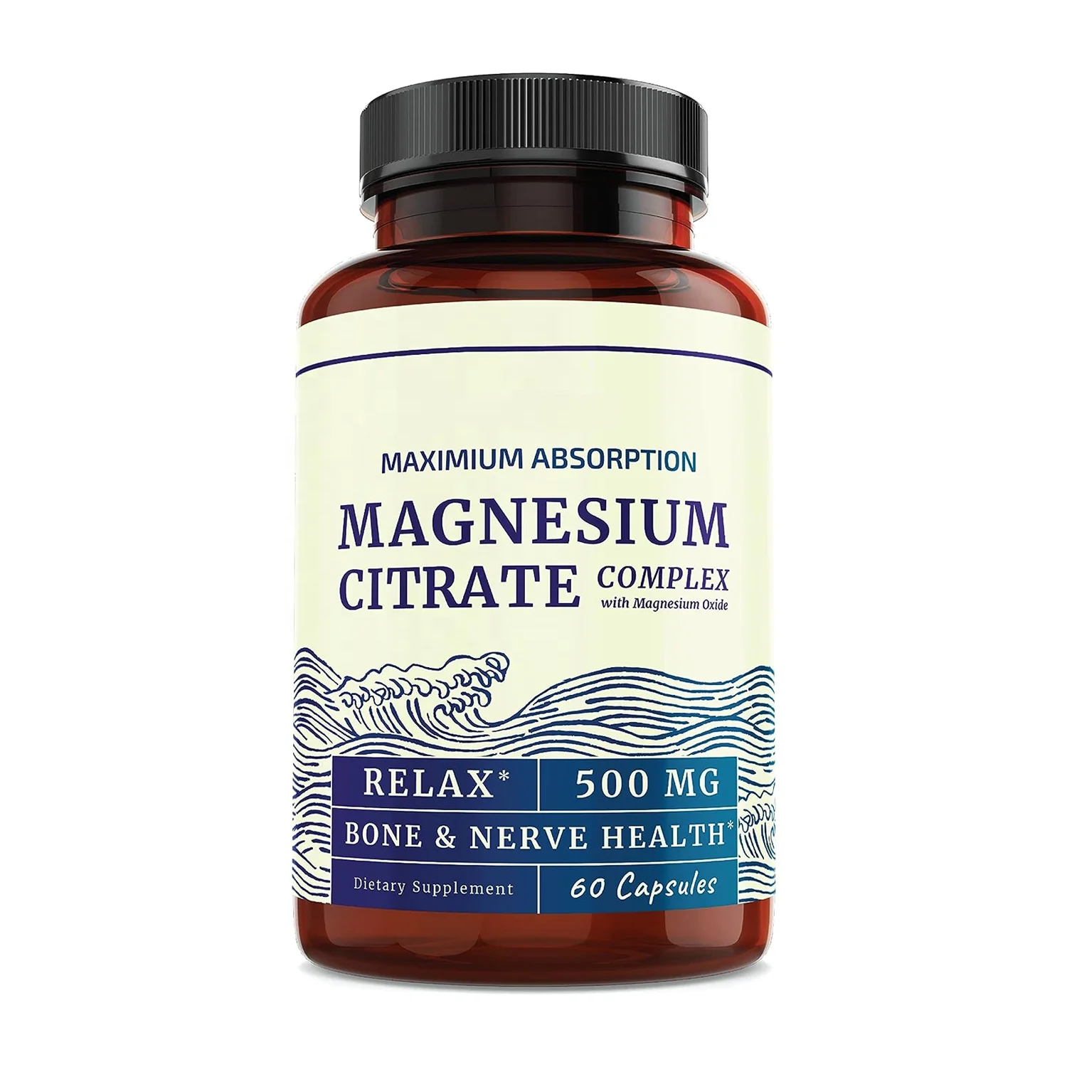OEM Private Label Magnesium Citrate Complex Hard Capsule Aids Calm and Restful Sleep