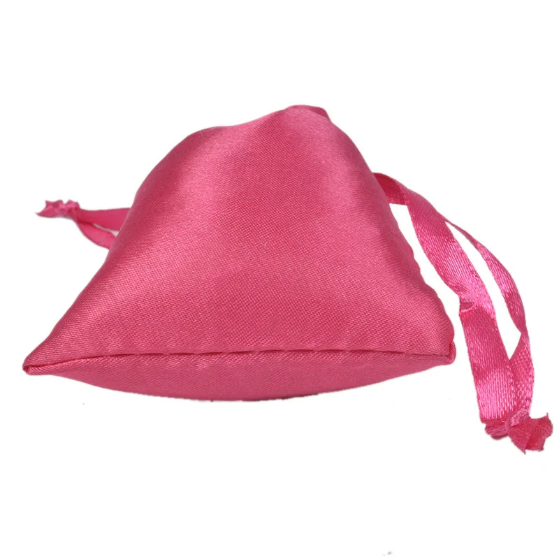 Large Satin Hair Bags Wig Bags for Hair Bundles with Tassels Custom Logo Drawstring Satin Promotion Customized Size Embossing