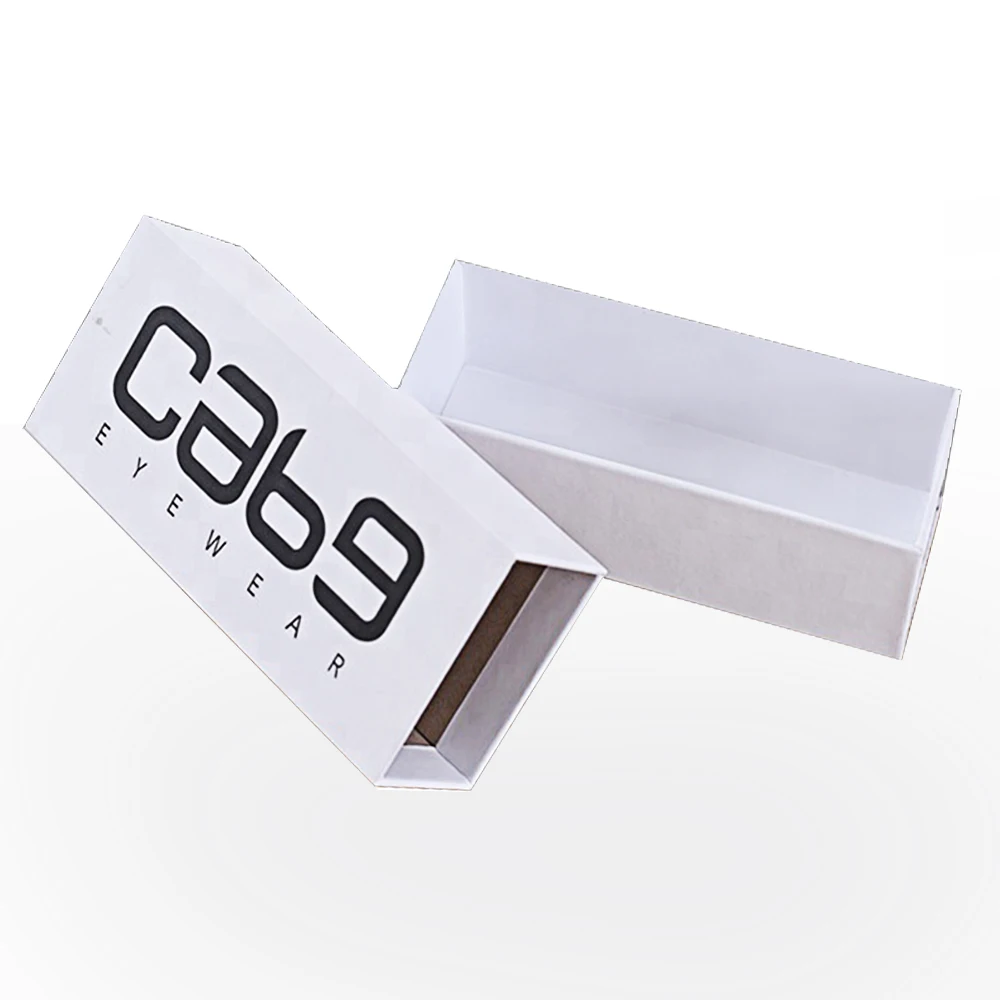 pull out drawer cardboard sunglasses custom paper sleeve packaging box