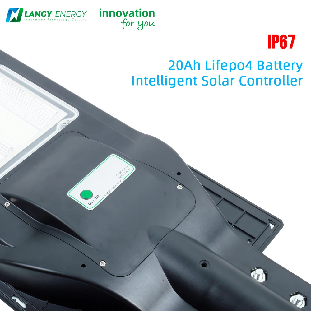 Langy official powerfull integrated solar street light outdoor 40w 80w 120w