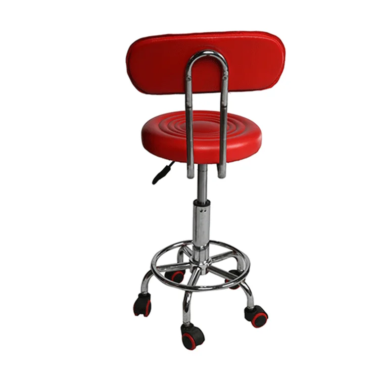 Adjustable height Swivel Stainless Steel Modern Bar Stools Chairs With Back