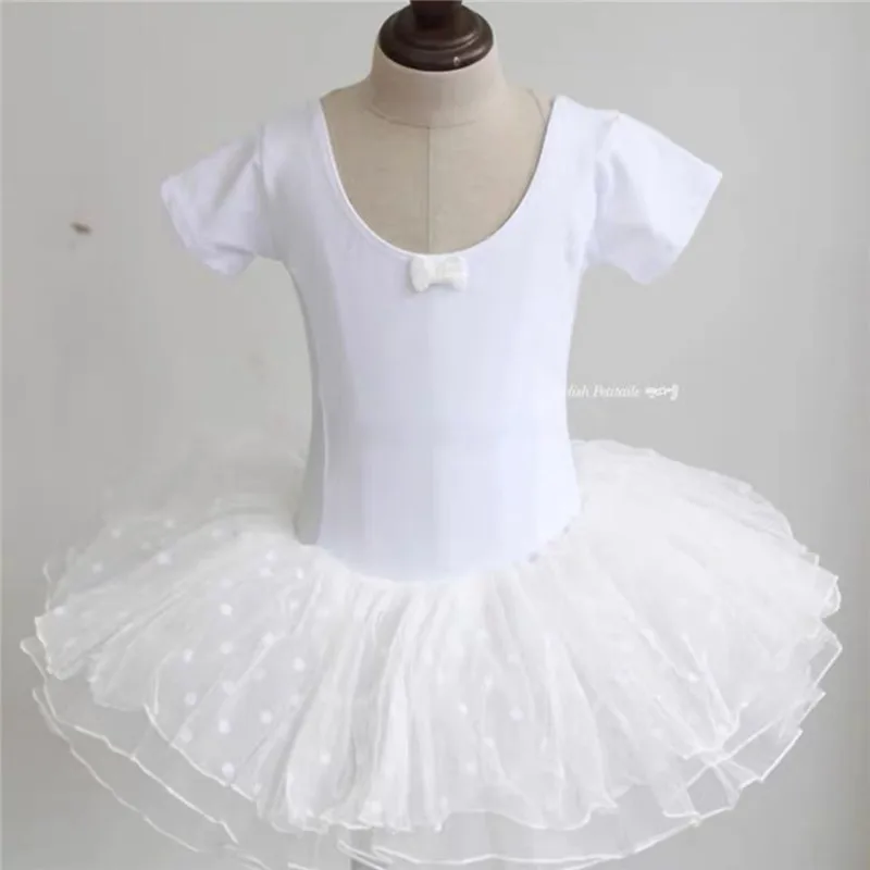 Ballet Skirt for Girls Dance Wear Tutu Dress Clothes for Kids Women Leotard Cotton Dancing