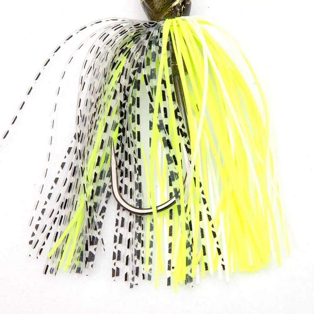 SUPERIORFISHING Buzzbait Chatterbait Silicone Skirt Indiana Blade Jig Fishing Lure Jig Rubber Jig Head Hook Fishing Lures