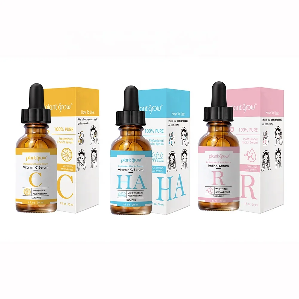 
Hi-Q Private label Organic Moisturizing ,Whitening Anti-Agin skin ,Hyaluronic Acid Natural Vitamin C Serum 