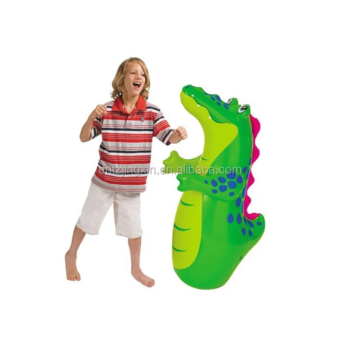 Custom kids inflatable dinosaur punching bag boxing