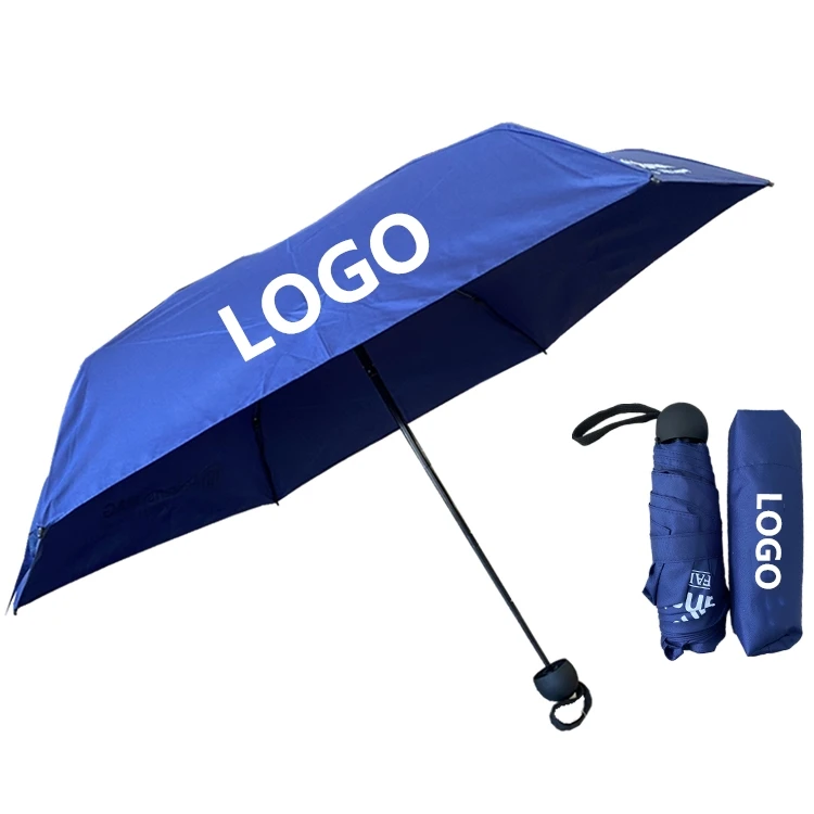 YS-5006 High Quality Pocket Umbrella Cheap Logo Custom Manual Open And Close Umbrella Mini Size 5 Folding Pocket Umbrella