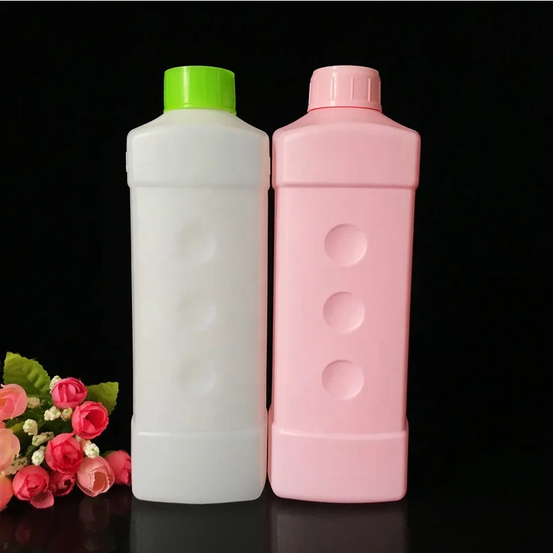Manufacturer wholesale custom chemicals and disinfectants packing 1L HDPE plastic square bottle