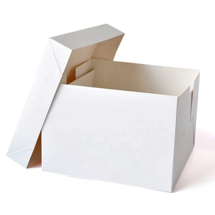 popular box common used cake box with separate lid and box