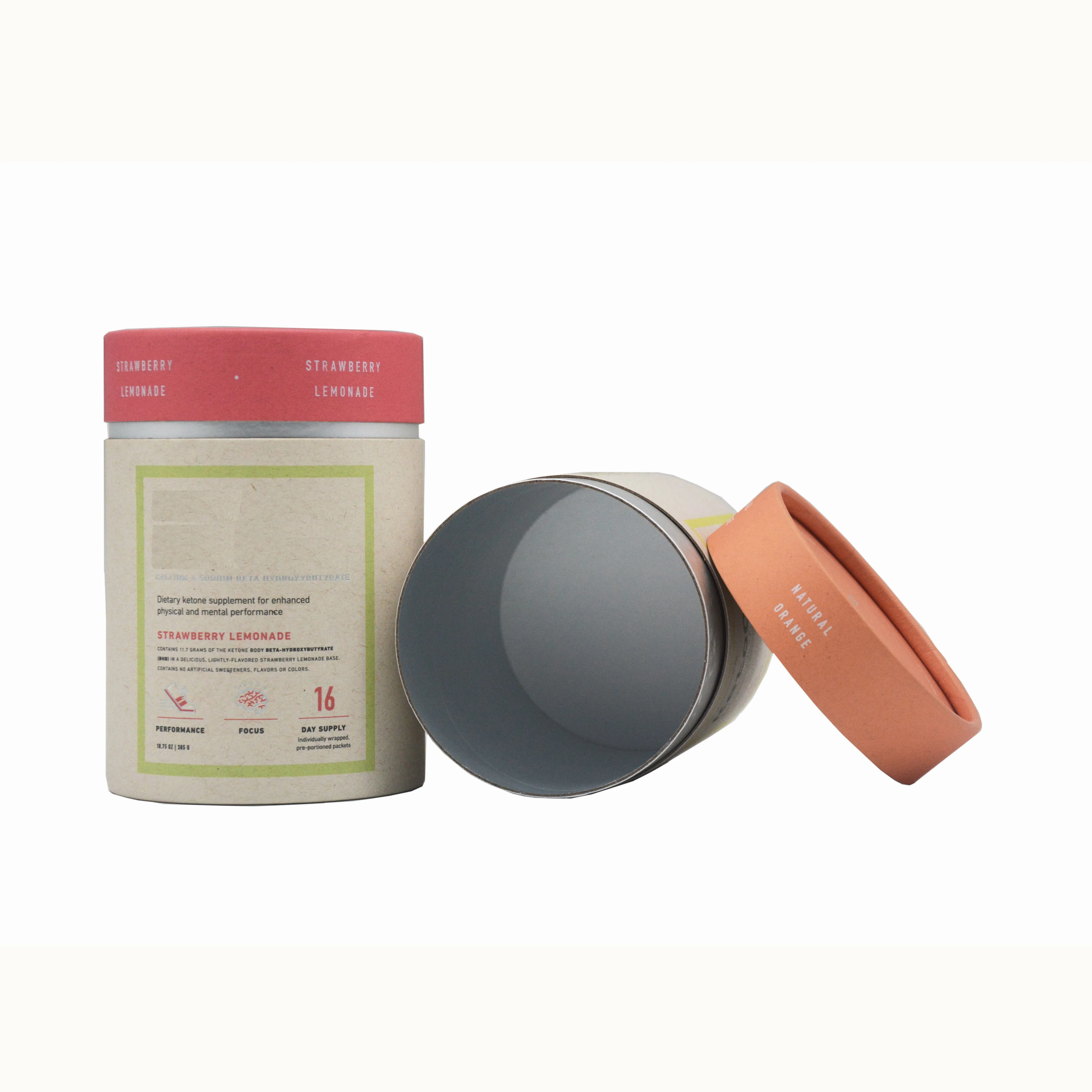 Wholesale Custom Compostable cardboard tube packaging Powder Tea Coffee Bean Oats Paper Tubes Round Gift Container Tea boxes