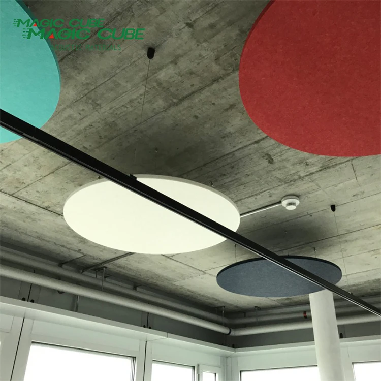 Customization Sound Absorbing Baffles  Polyester Tile Panel for Studio Booth Recording