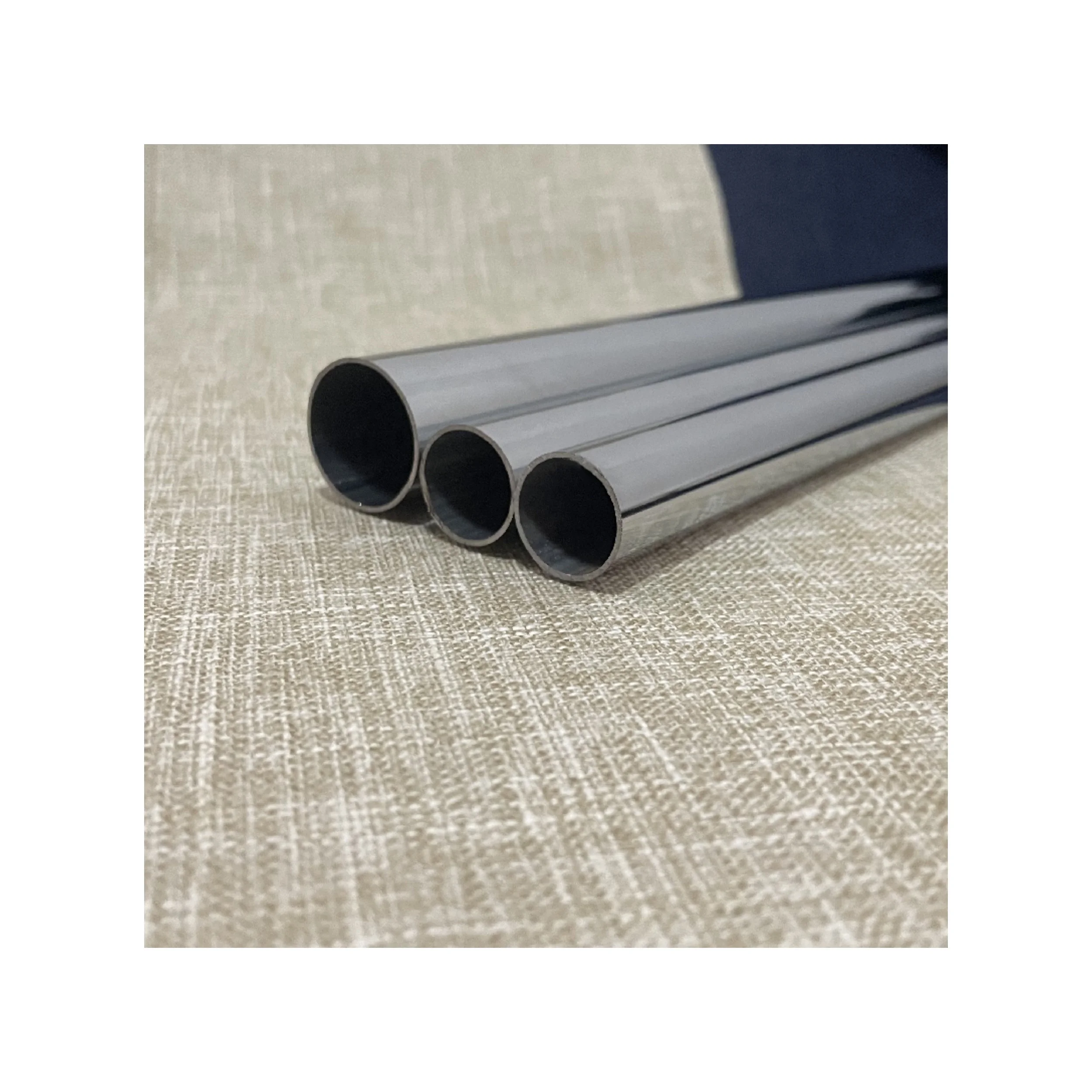 Plating chrome color  25Mm Tube Connector Closet Rods Round iron  Wardrobe Tube Polished Chrome Supports furniture hardware tube