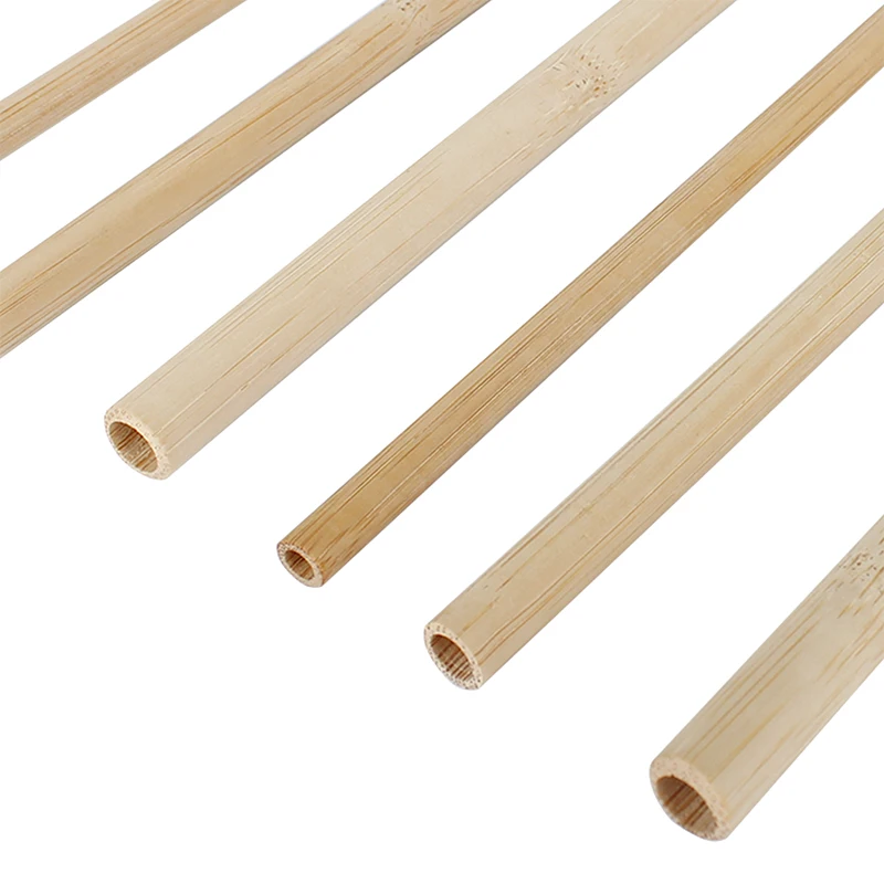Biodegradable Disposable   Bamboo Drinking Straw  For Tea Station For  Cola Sprite