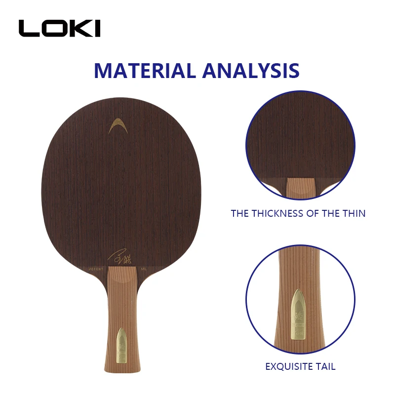 Высококачественная ракетка для пинг-понга LOKI, набор ракеток для настольного тенниса