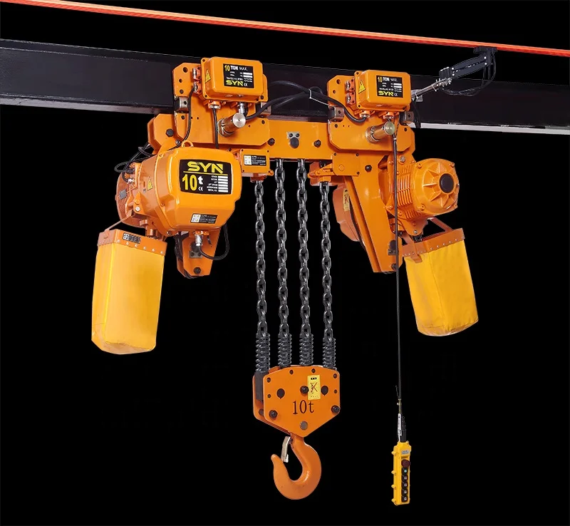 2 ton single chain electric hoist crane hook HHBB Low clearance loop chain electric hoists