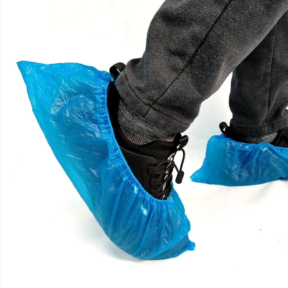 Disposable Plastic PE Shoe Cover Disposable Waterproof Shoe Cover