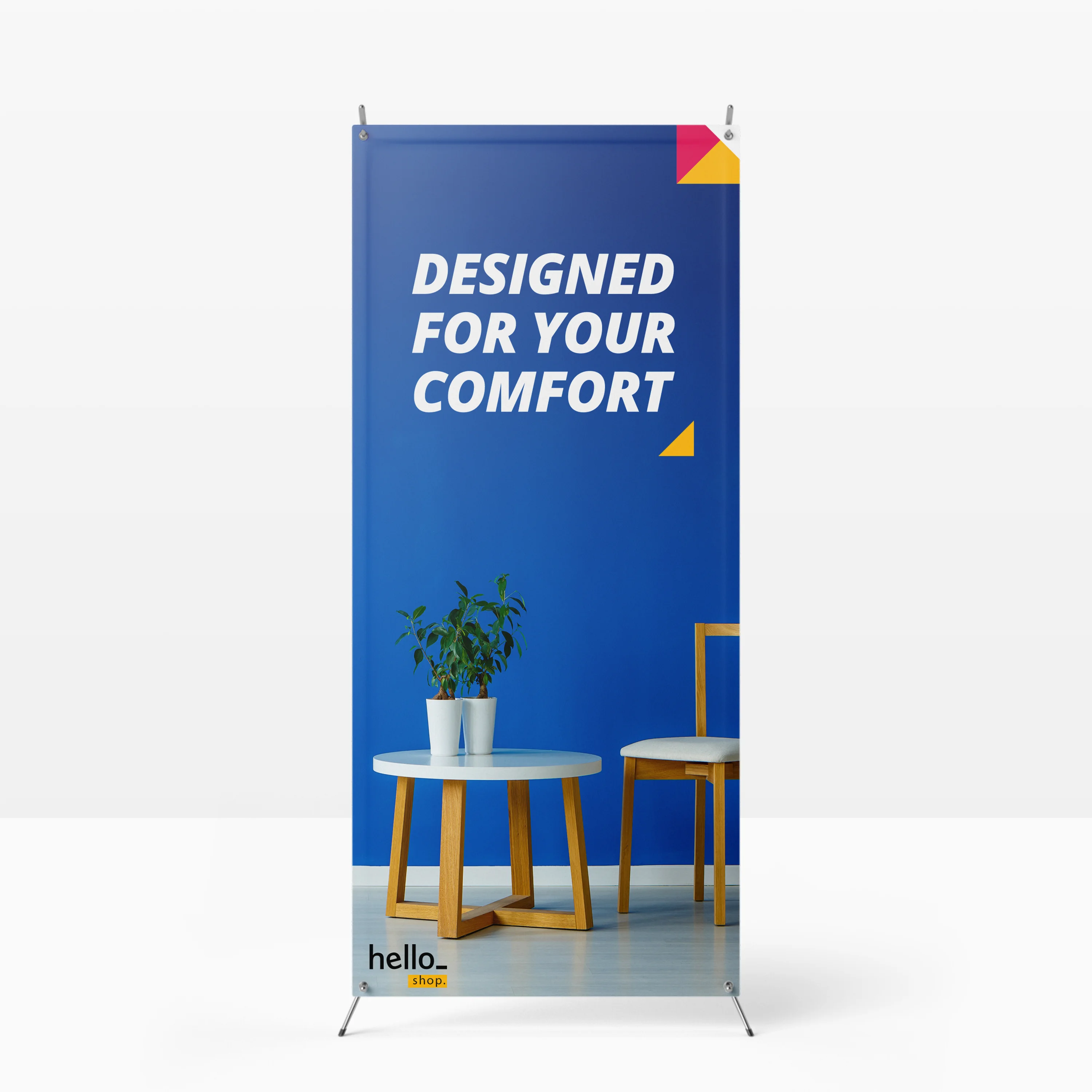 X-shape Aluminum Frame Indoor Flex Model Adjustable Custom Photo Type Outdoor X Stand Display Banner