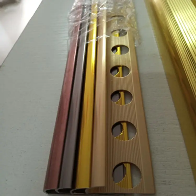Aluminum profile Tile Trims Tile Accessory Type and L shape, round/Square edge or customized Shape aluminum tile trim trim
