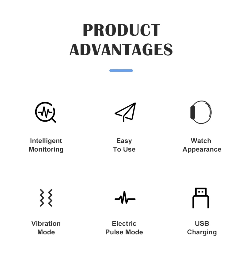 6grade Strength Usb Charging Sound Control Micro Curent Snore Stopper Watch Sleep Aid Device Anti