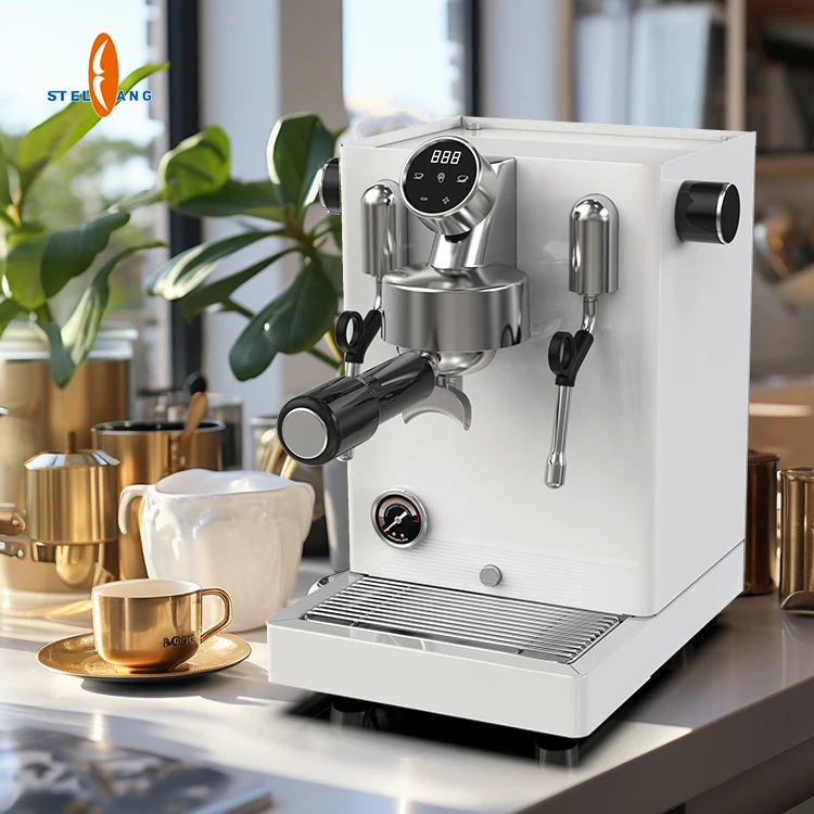 Professional Commercial Electric Coffee Machine Business Automatic Espresso & Expresso Stainless Steel Housing for Car Hotel Use