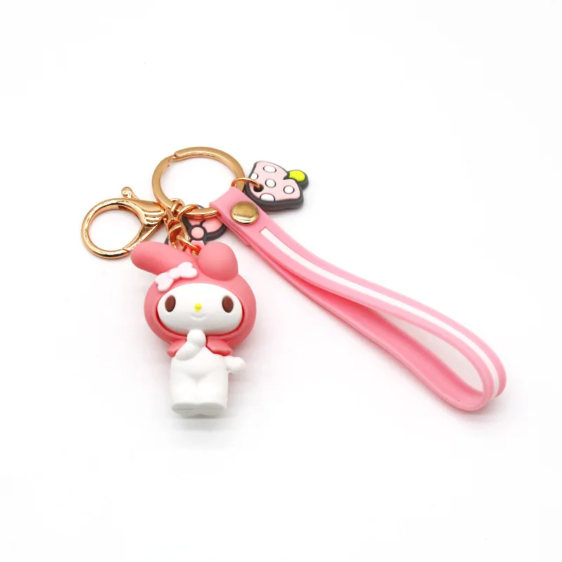 new product sanrio keychain rubber key chains louis teddy bear key chain