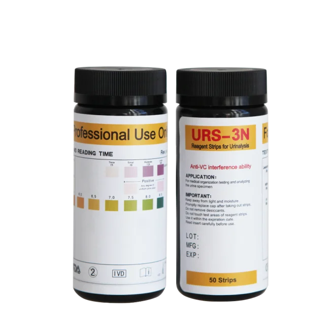 Medical Diagnostic Simple Usage Urine Test Strips URS-3N/UTI-3 with CE ISO Certificate Leukocytes/Nitrite/PH