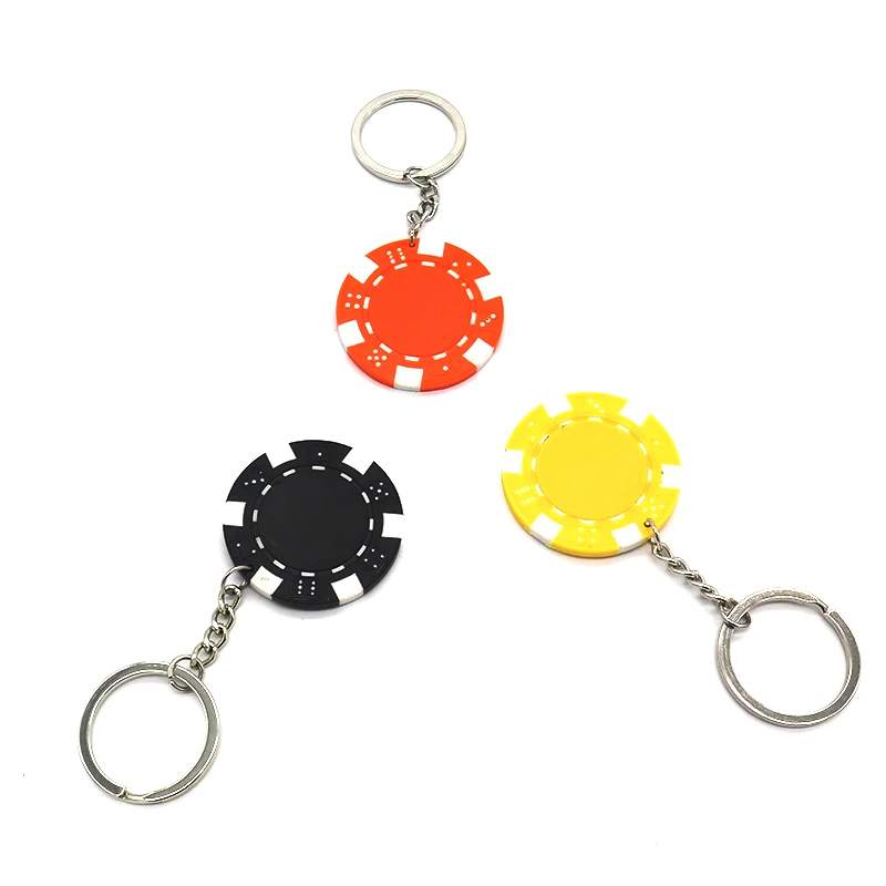 China factory custom high quality Las Vegas casino poker chips keychain Plastic