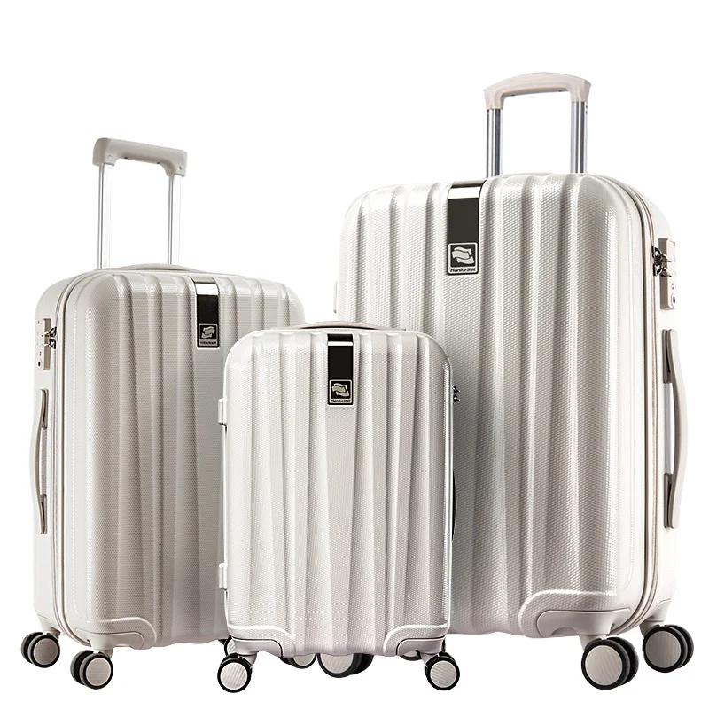 
Hanke Custom Wholesale Hard Shell Travelling Spinner Travel Bags Luggage Suitcases Big Capacity Carry-on PC Luggage Set 