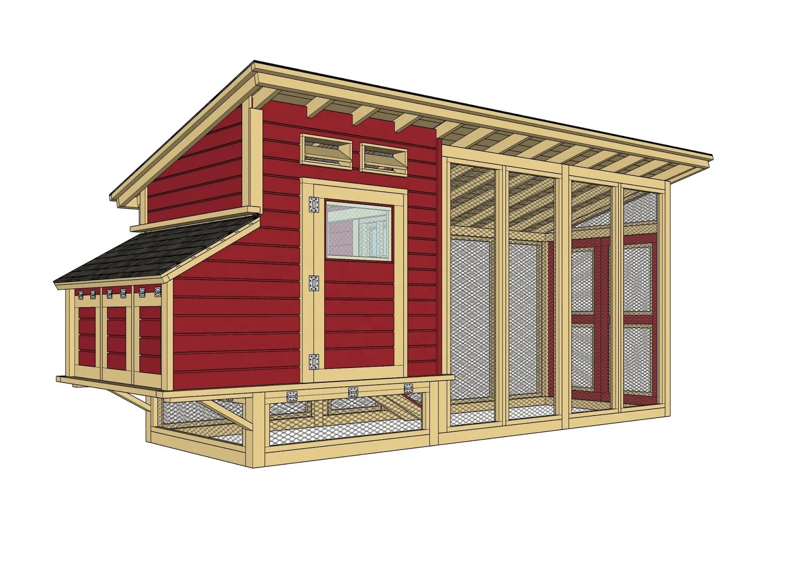 Best seller wooden large outdoor chicken coop run for 18 chickens